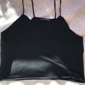 black silk tank